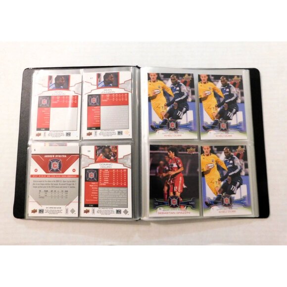 Chicago Fire Soccer Team Card Binder 18 Cards 2009-2012 Upper Deck - Picture 5 of 8